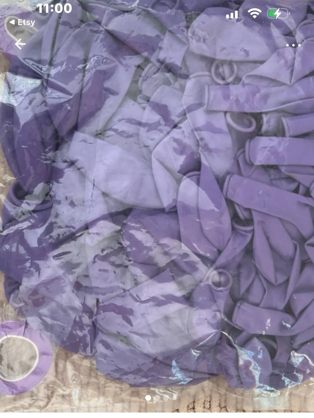 Purple Latex Balloon Bundles - Party Balloons 130 ballon’s with ribbon